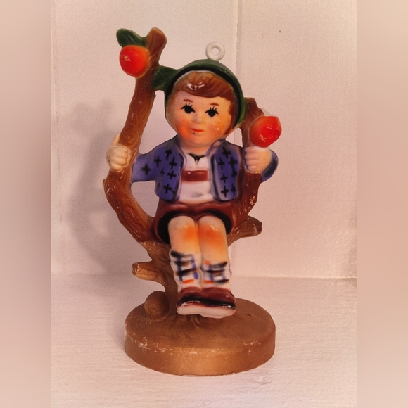 Hong Kong Hummel Style Plastic Figurines / Hanging Ornaments  (6)  Circa 1960s - Picture 5 of 8
